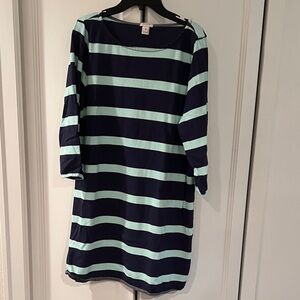 J.Crew Striped Top in Navy and Mint